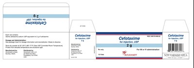 10's Carton - Cefotaxime Injection 2 g 10s Carton